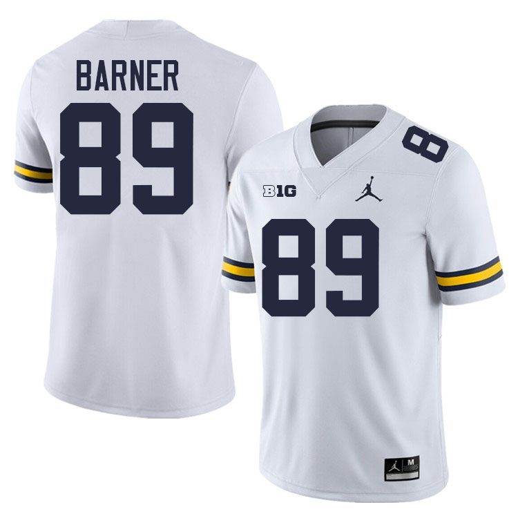 AJ Barner Michigan Jersey,Michigan Wolverines #89 AJ Barner Jersey Youth-White